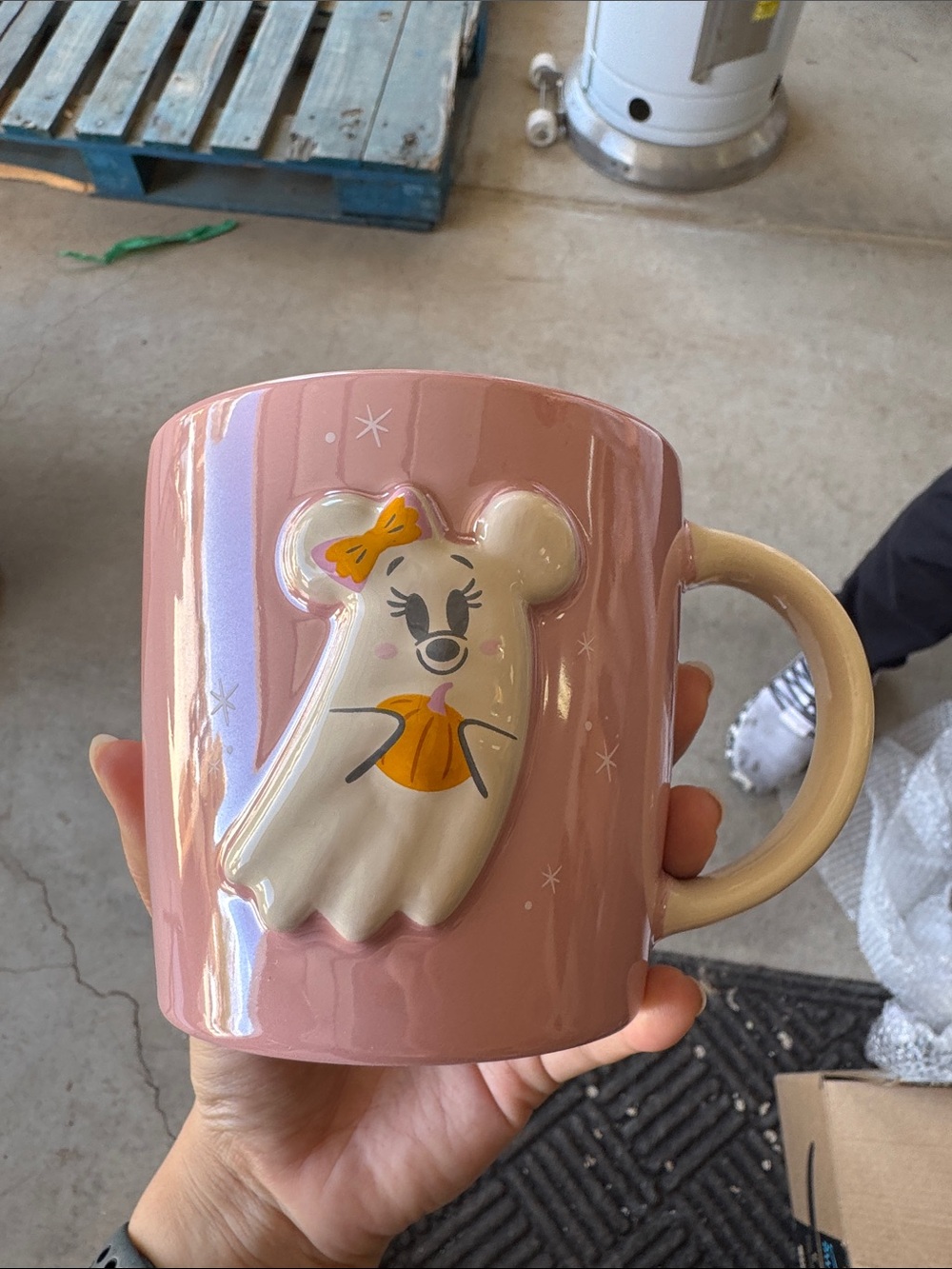 Disney Pink and Cream Character Ceramic Mug